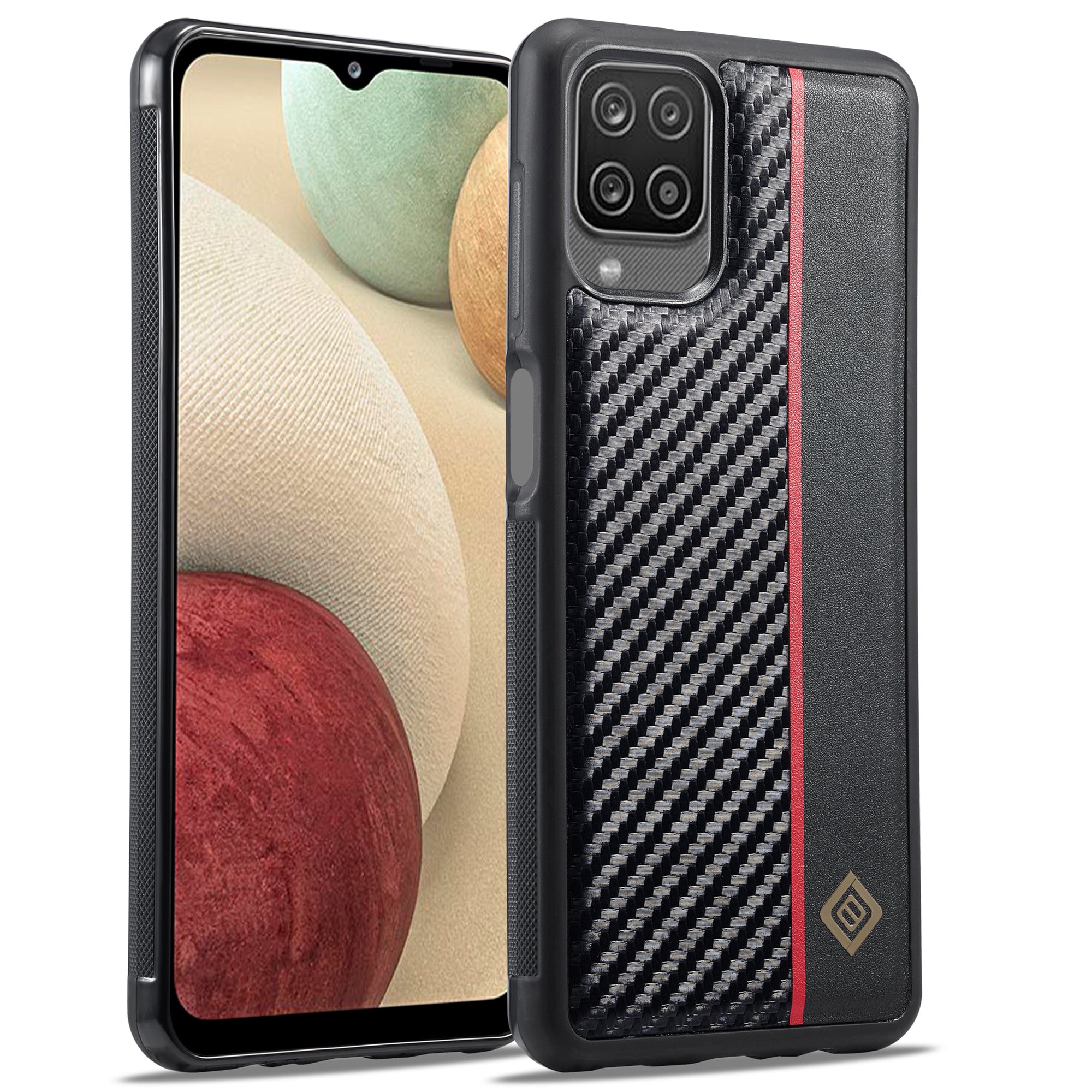 LC.IMEEKE Kryt na telefon pro Samsung Galaxy A22 4G (EU verze), pouzdro TPU+EVA potažené uhlíkovými vlákny LC.IMEEKE Kryt na telefon pro Samsung Galaxy A22 4G (EU verze), pouzdro TPU+EVA potažené uhlíkovými vlákny